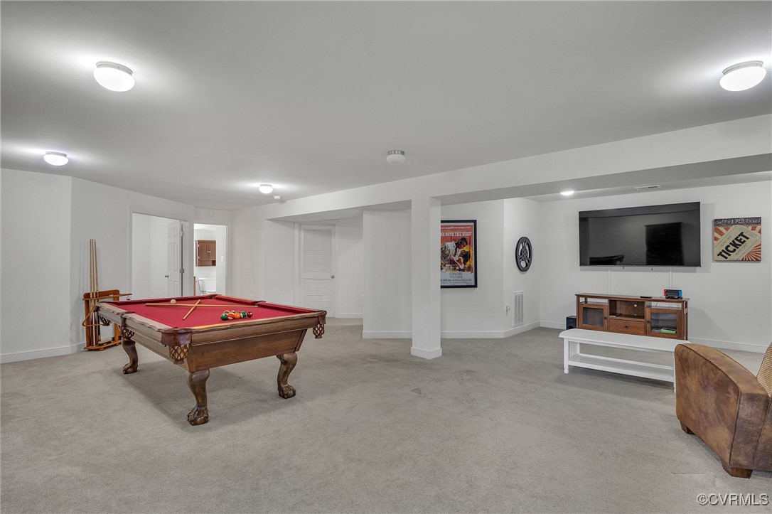 14518 Shipborne Road Midlothian, VA 23112 - Photo 37 of 50 a room with furniture pool table and flat screen tv