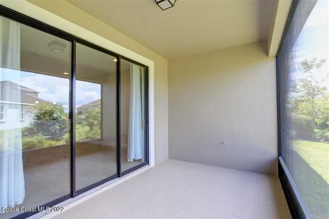 a view of an front door