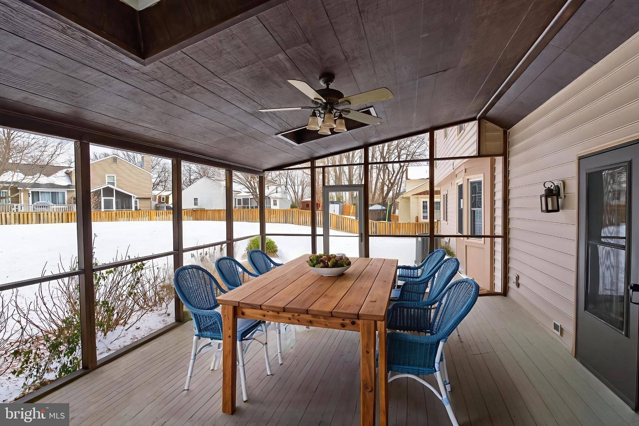 8836 Shadowlake Way Springfield, VA 22153 - Photo 71 of 77 Charming screened porch for year-round enjoyment.