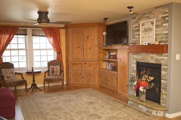 a utility room with a washer and dryer