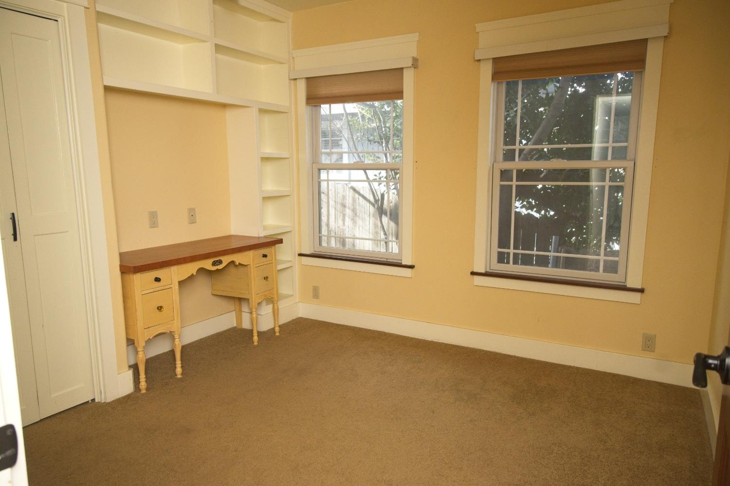 126 Center Street Jackson, CA 95642 - Photo 59 of 95 3rd bedroom with closet, open storage and built in desk (desk can be removed)