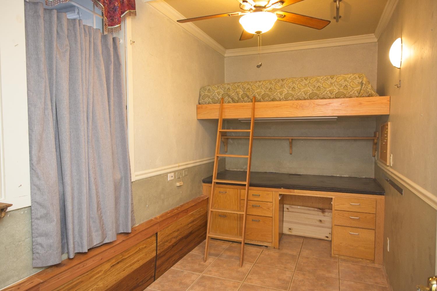 126 Center Street Jackson, CA 95642 - Photo 72 of 95 Possible 4th bedroom/office-den with custom built sleeping platform (can be used for storage as well!) and built in desk