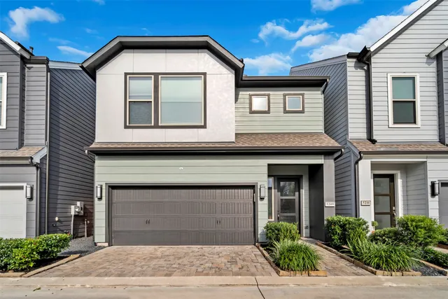 a front view of a house