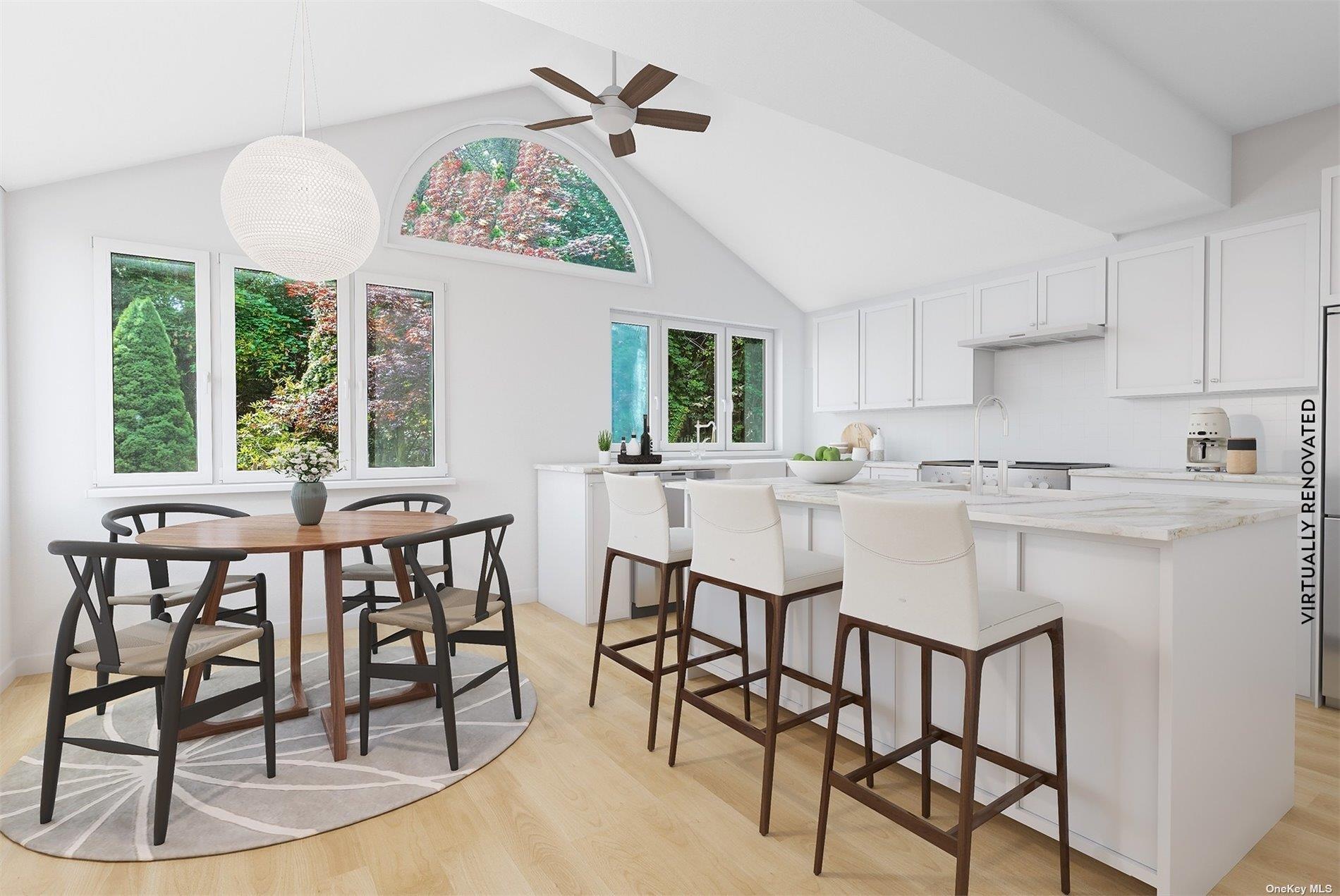 61 Lower 7 Ponds Road Water Mill, NY 11976 - Photo 17 of 43 a view of a dining room with furniture window and outside view