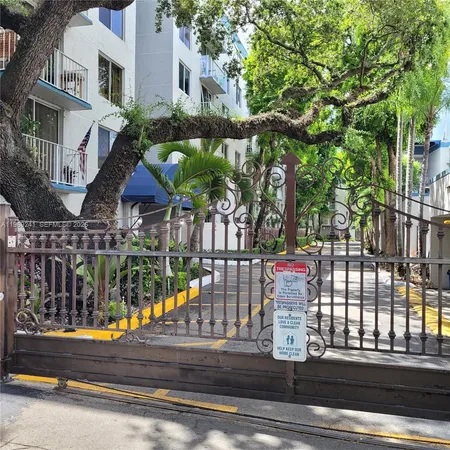 a view of street with sitting area