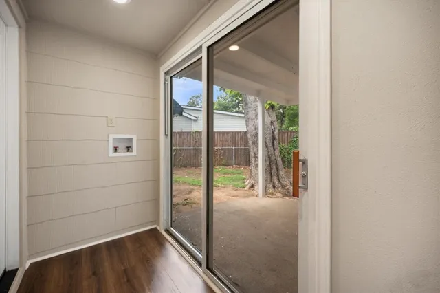 a view of front door