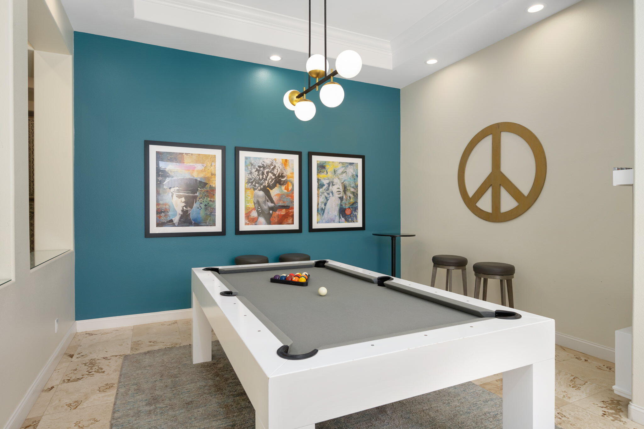 81785 Brown Deer Park La Quinta, CA 92253 - Photo 35 of 57 a room with a chandelier furniture and a window