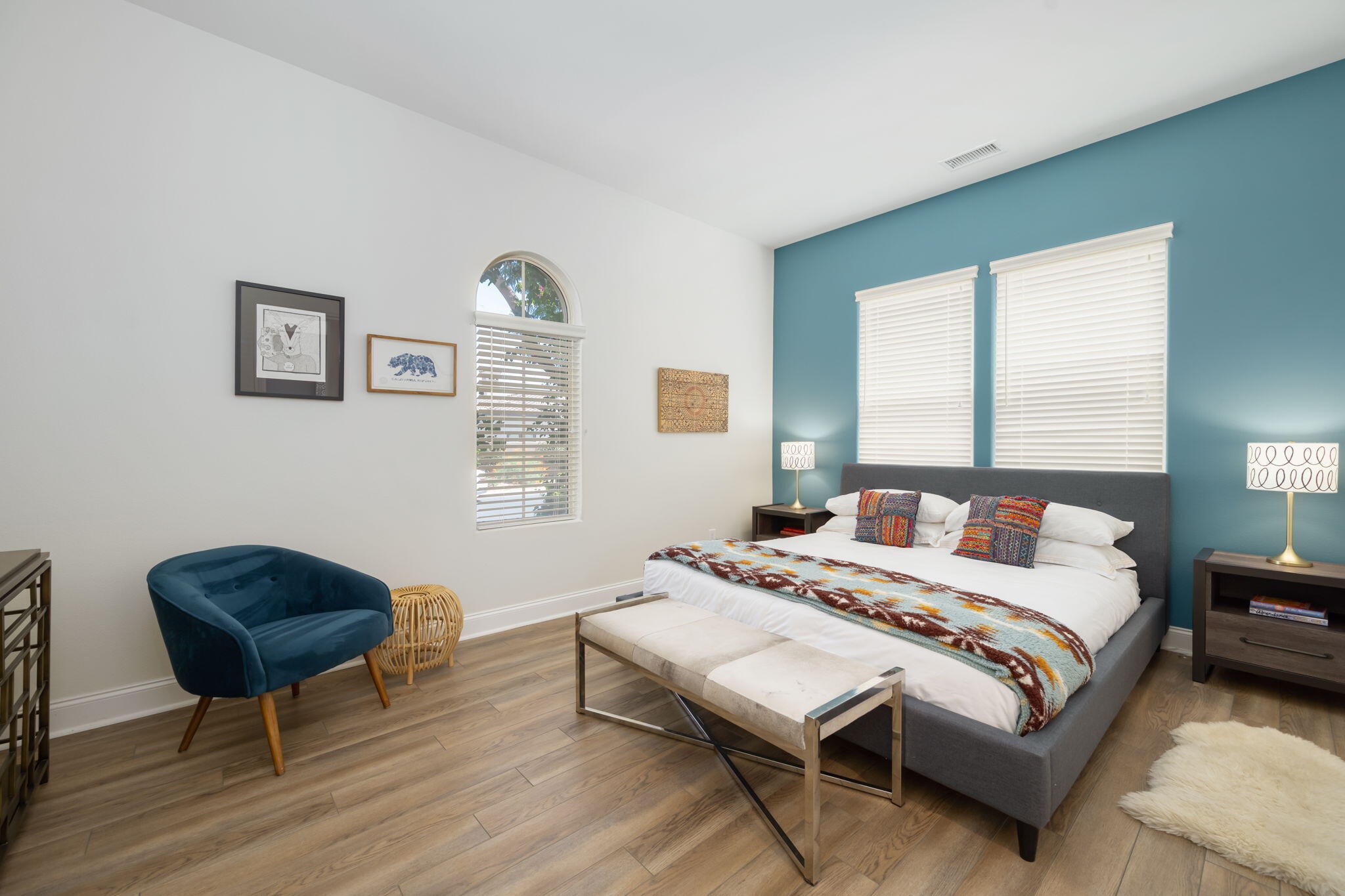 81785 Brown Deer Park La Quinta, CA 92253 - Photo 53 of 57 a bedroom with a bed a couch and a window