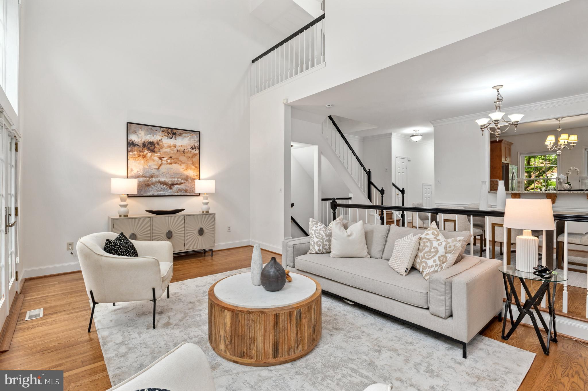 3729 Winfield Lane Northwest Washington, DC 20007 - Photo 6 of 22 a living room with furniture and a wooden floor