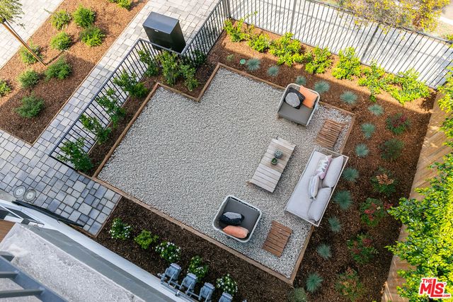 an aerial view of a house having outdoor space