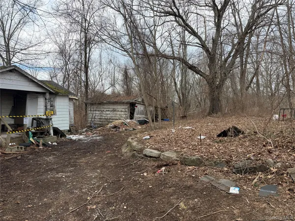 a aerial view of a house with a tree