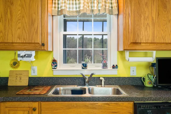 a view of a living room and dining room