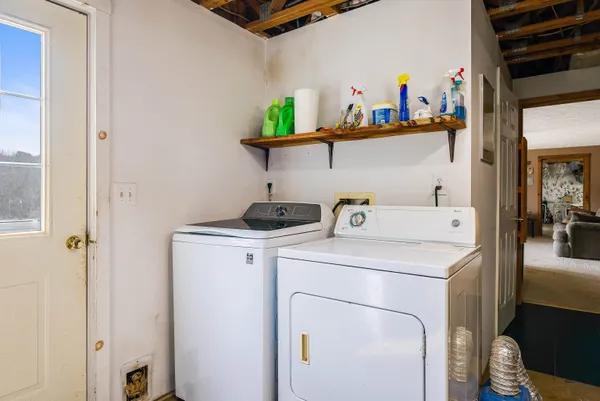 a view of a lake with a mountain