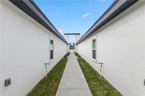 a view of a house with wooden floor
