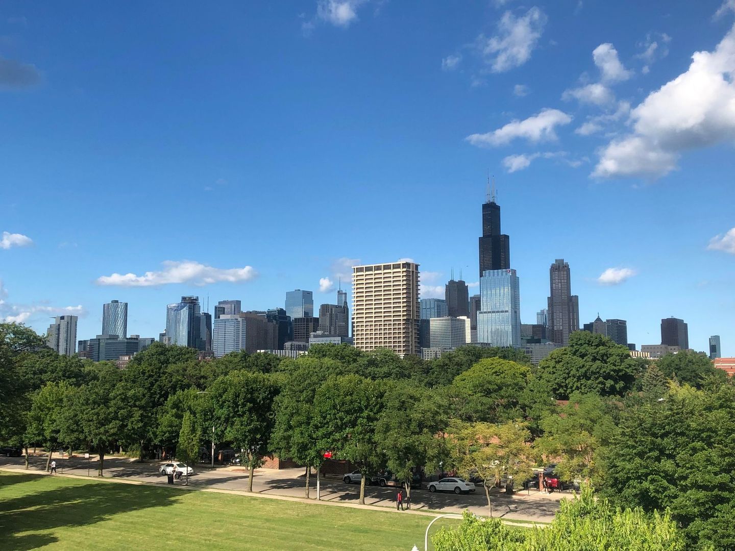 1231 West Arthington Street Chicago, IL 60607 - Photo 33 of 34 a view of a city with tall buildings and a big yard