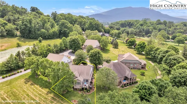 a living room with furniture a fireplace and a ceiling fan