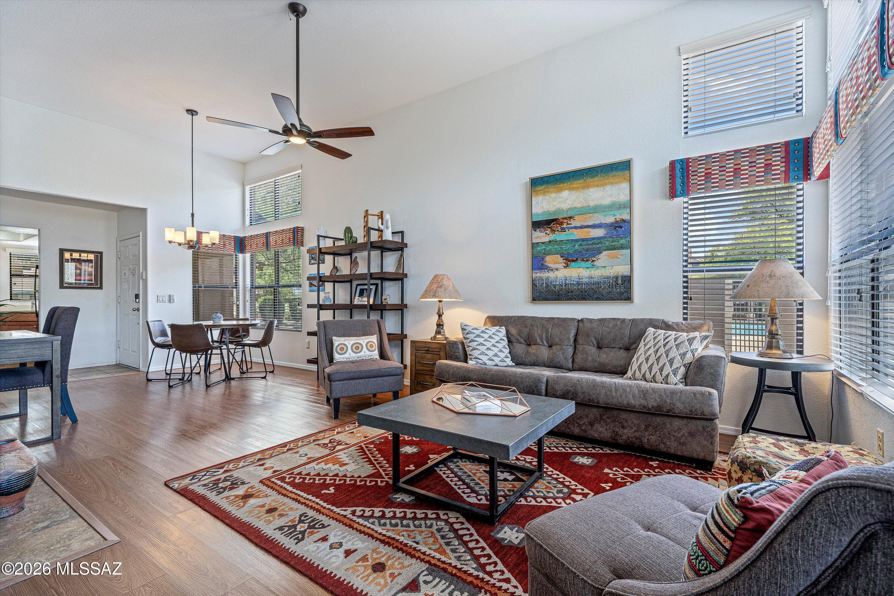 5855 North Kolb Road, Unit 4106 Tucson, AZ 85750 - Photo 18 of 30 Living Room with Soaring Ceilings