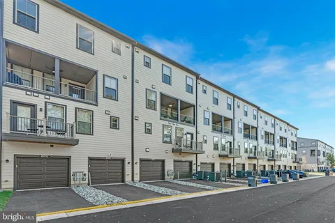 a view of a building and a street
