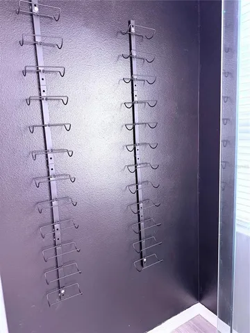 a view of a swimming pool with a garden