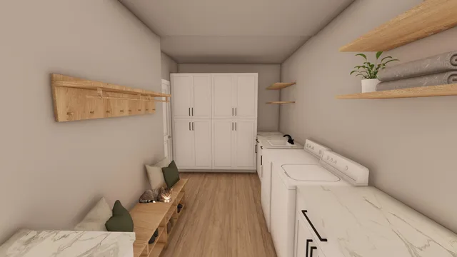 a front view of house with yard patio and green space