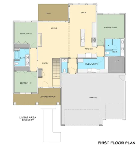 a view of sitting area in front of house