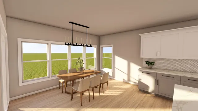 a bedroom with a large bed and a large window