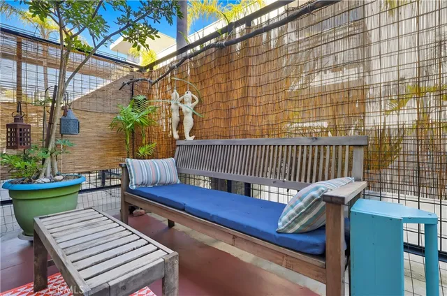 a view of a potted plants in front of a building