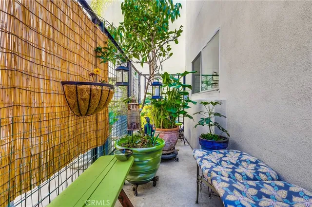 a view of a potted plants next to a building