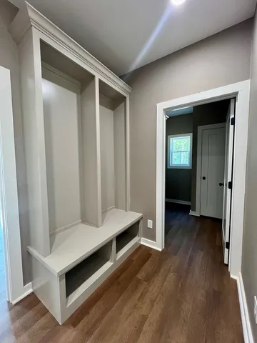 a view of front door with hallway