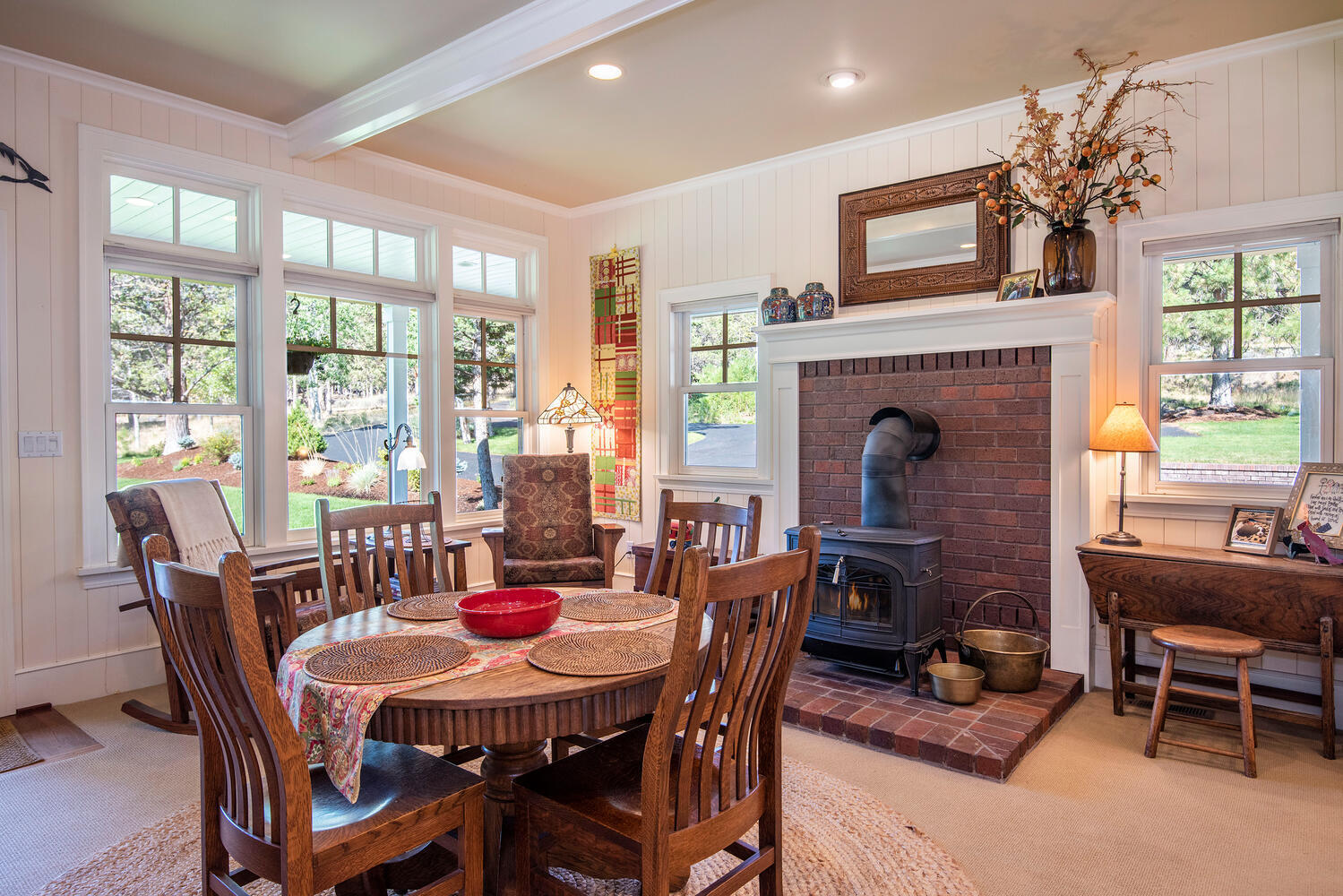69950 Cowboy Jones Road Sisters, OR 97759 - Photo 18 of 57 Informal Dining with Wood Stove