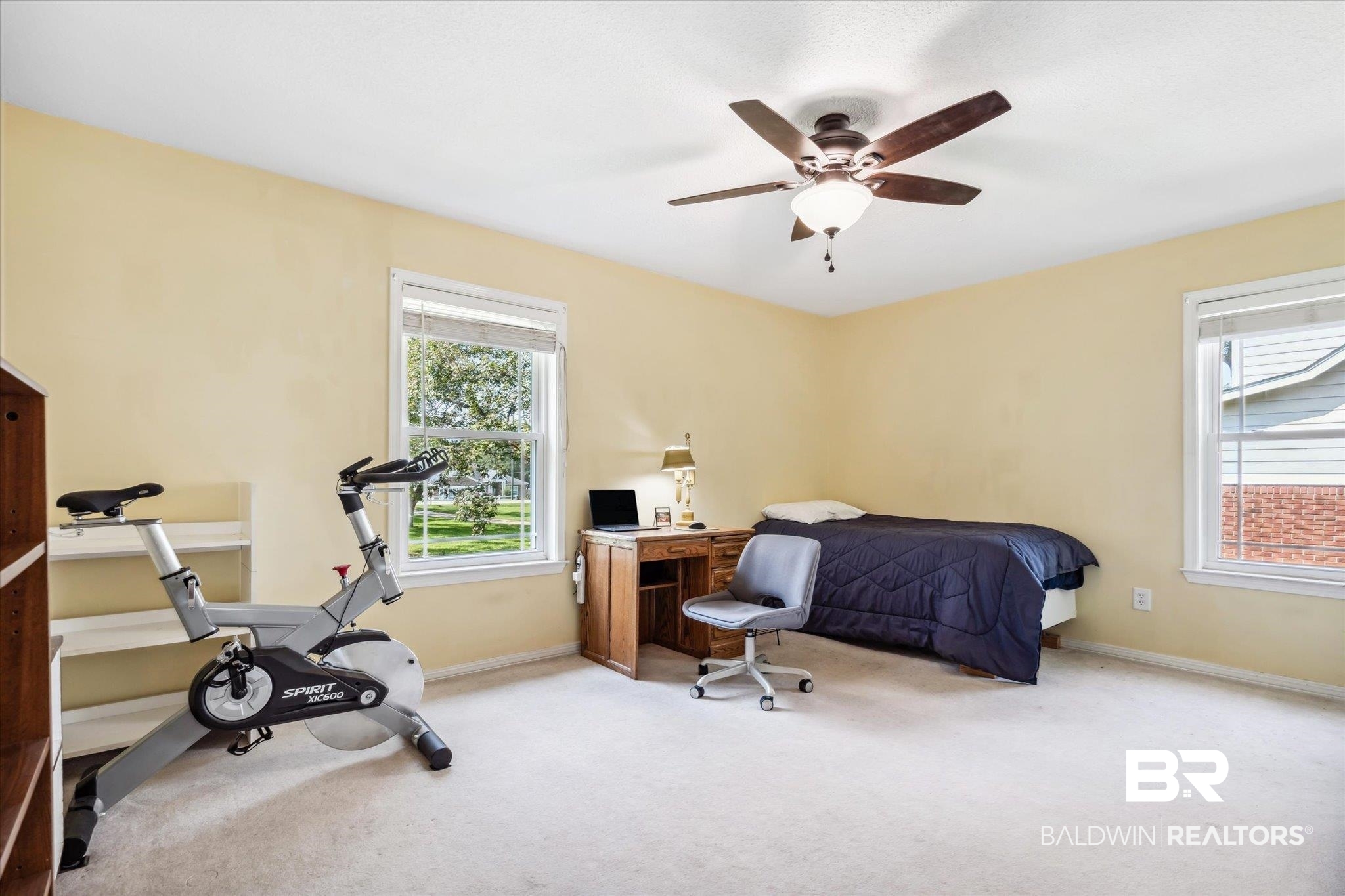 8710 Three Notch Road Mobile, AL 36619 - Photo 17 of 30 Carpeted bedroom with ceiling fan