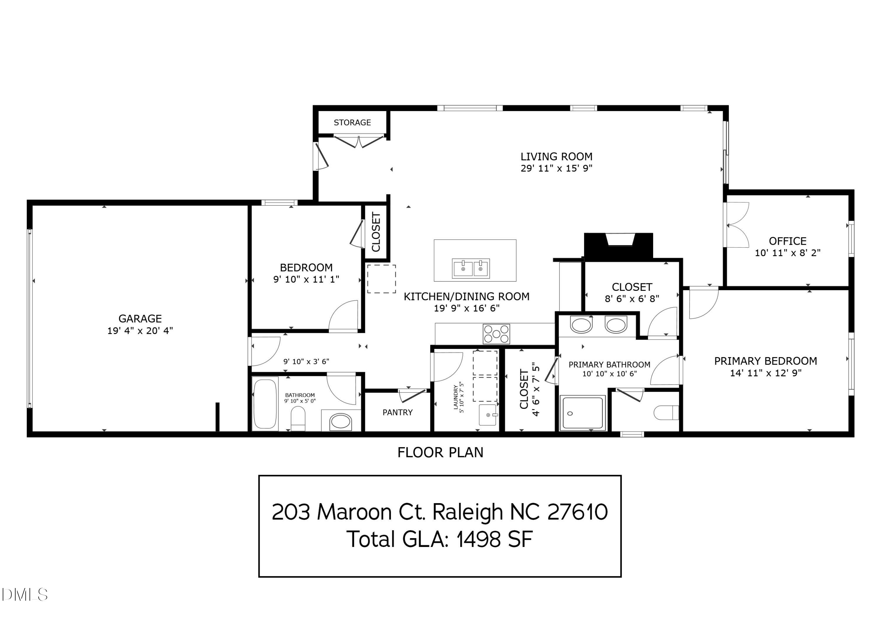 203 Maroon Court Raleigh, NC 27610 - Photo 31 of 31 Final Floor Plan