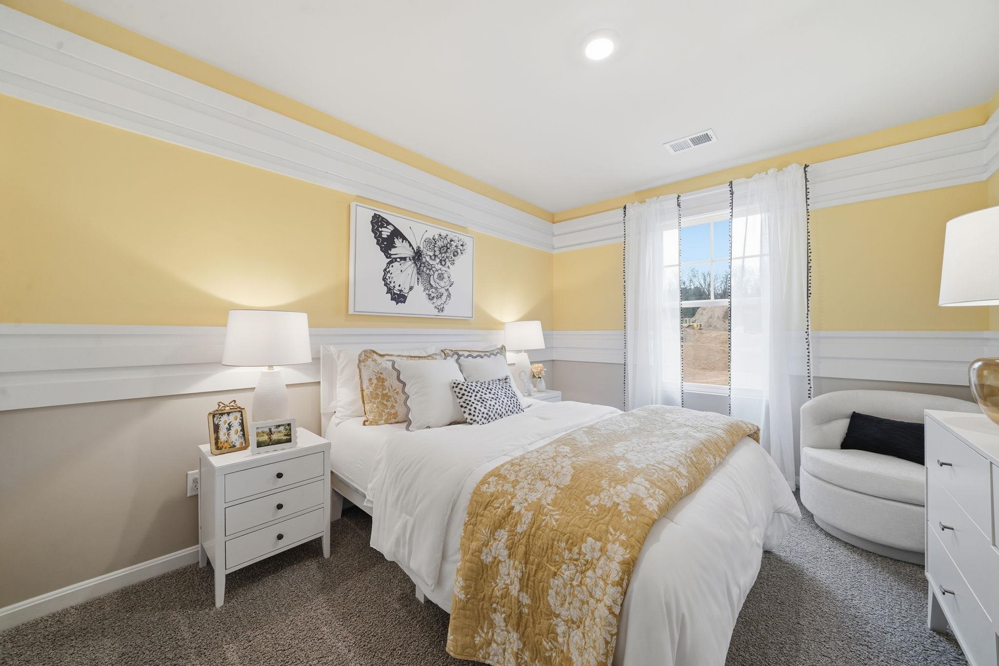 109 Meadow Ridge Way Staunton, VA 24401 - Photo 17 of 29 a spacious bedroom with a bed and a couch