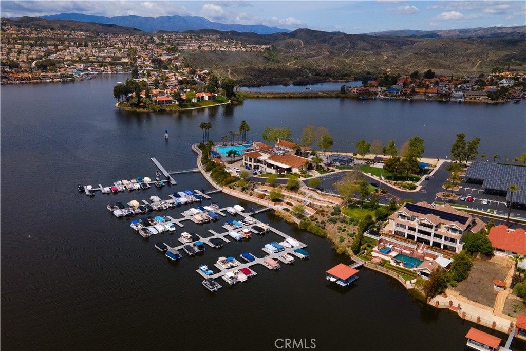 29019 Big Range Road Canyon Lake, CA 92587 - Photo 18 of 25 an aerial view of a house with a table chairs and a fire pit