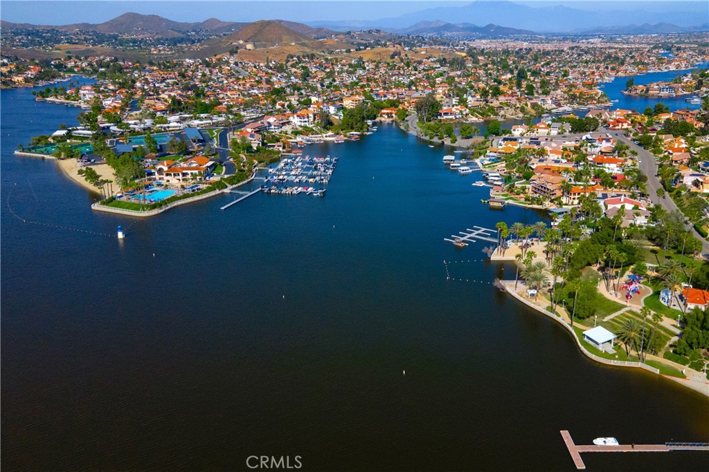 29019 Big Range Road Canyon Lake, CA 92587 - Photo 8 of 25 an aerial view of a house with a lake view