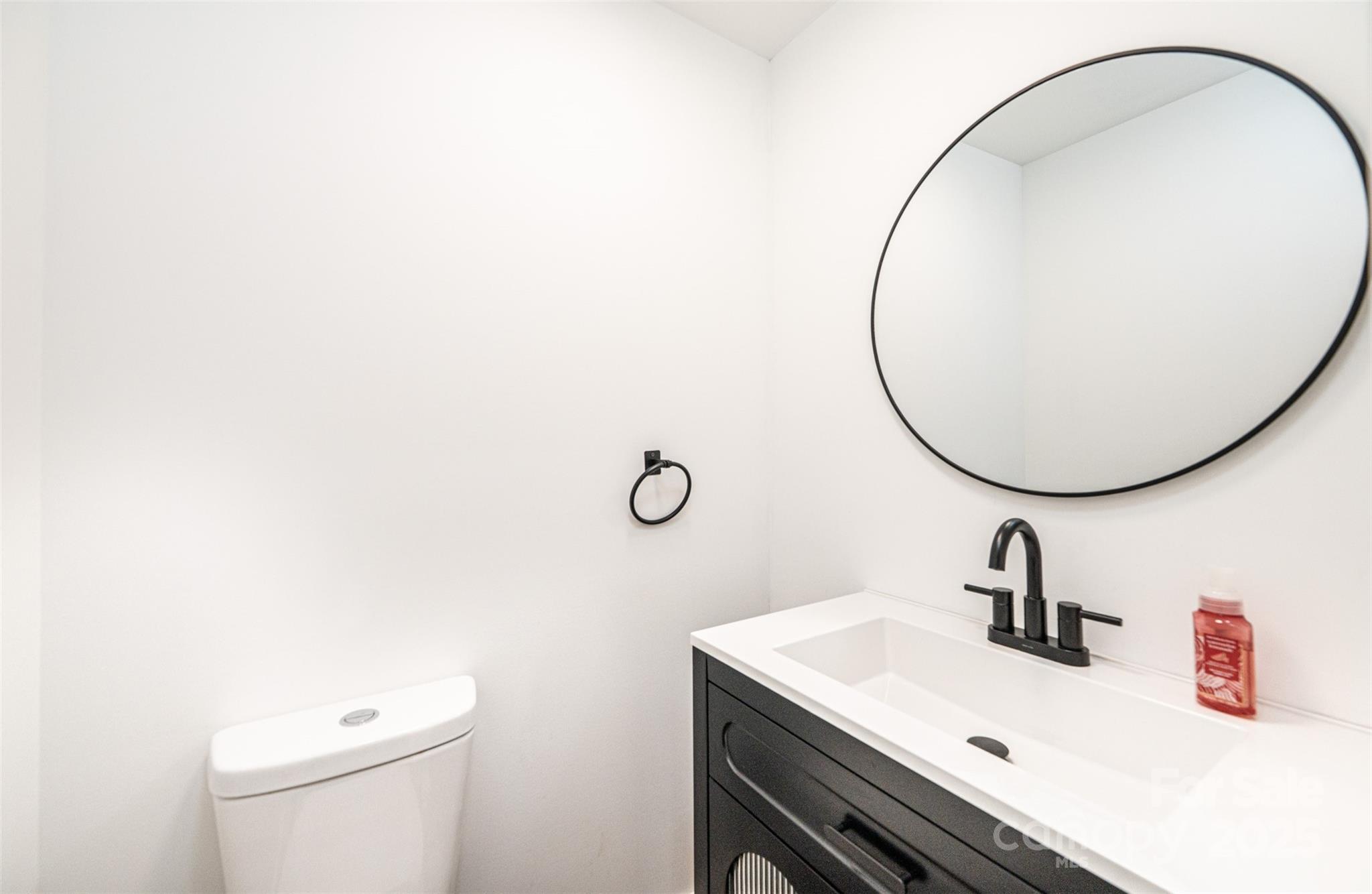 4645 Rifle Range Road Conover, NC 28613 - Photo 11 of 36 a bathroom with a sink a toilet and a mirror