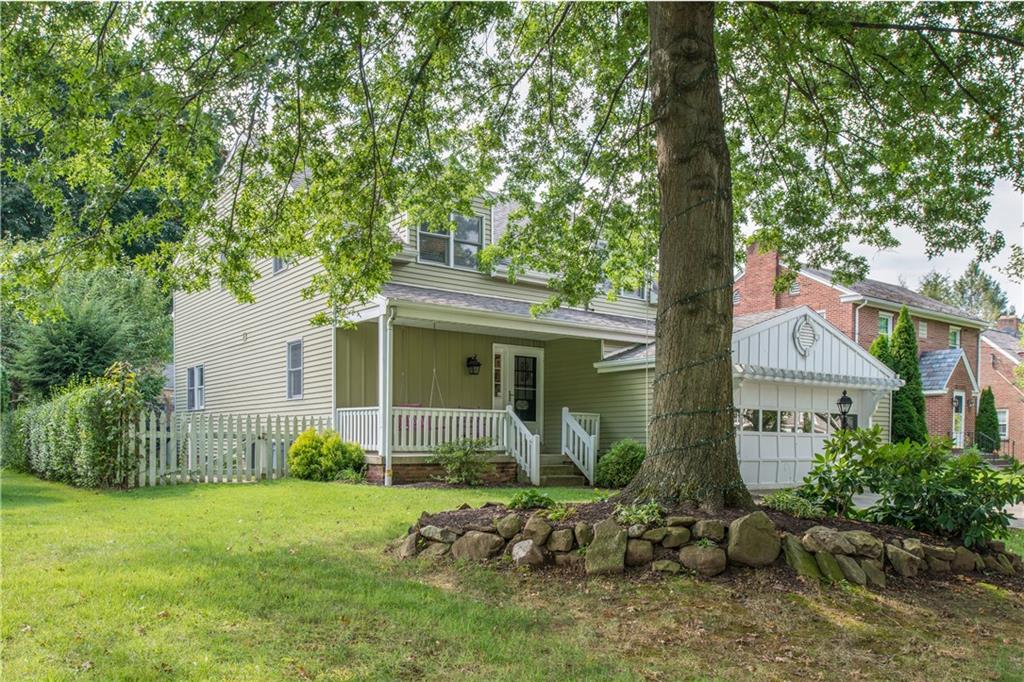 405 Oliver Road Sewickley, PA 15143 - Photo 24 of 25 The yard is level and nicely landscaped and partially fenced for privacy.