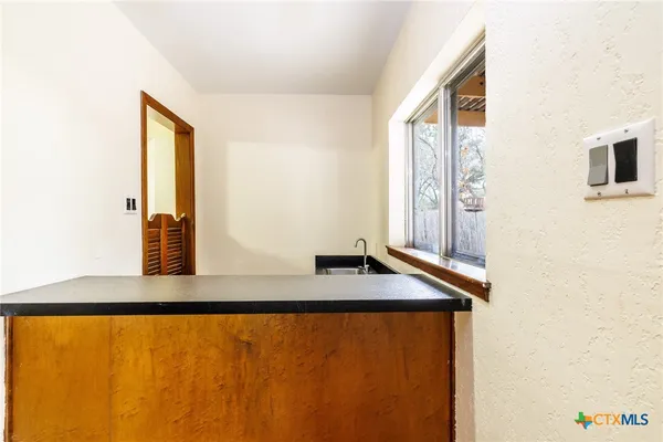 a view of a room with window