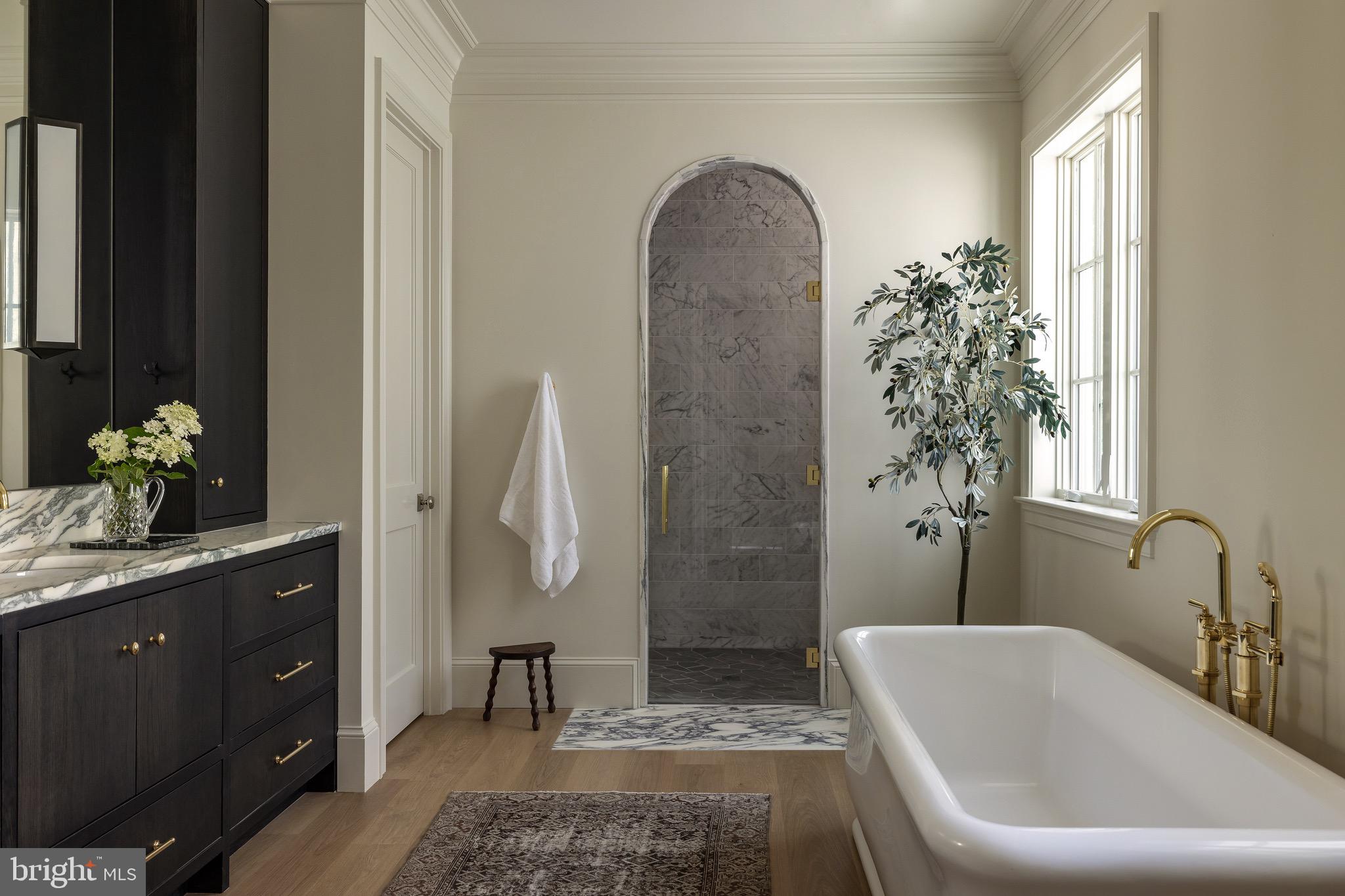 2934 Ellicott Terrace Northwest Washington, DC 20008 - Photo 26 of 55 a bathroom with a granite countertop sink a toilet and a mirror