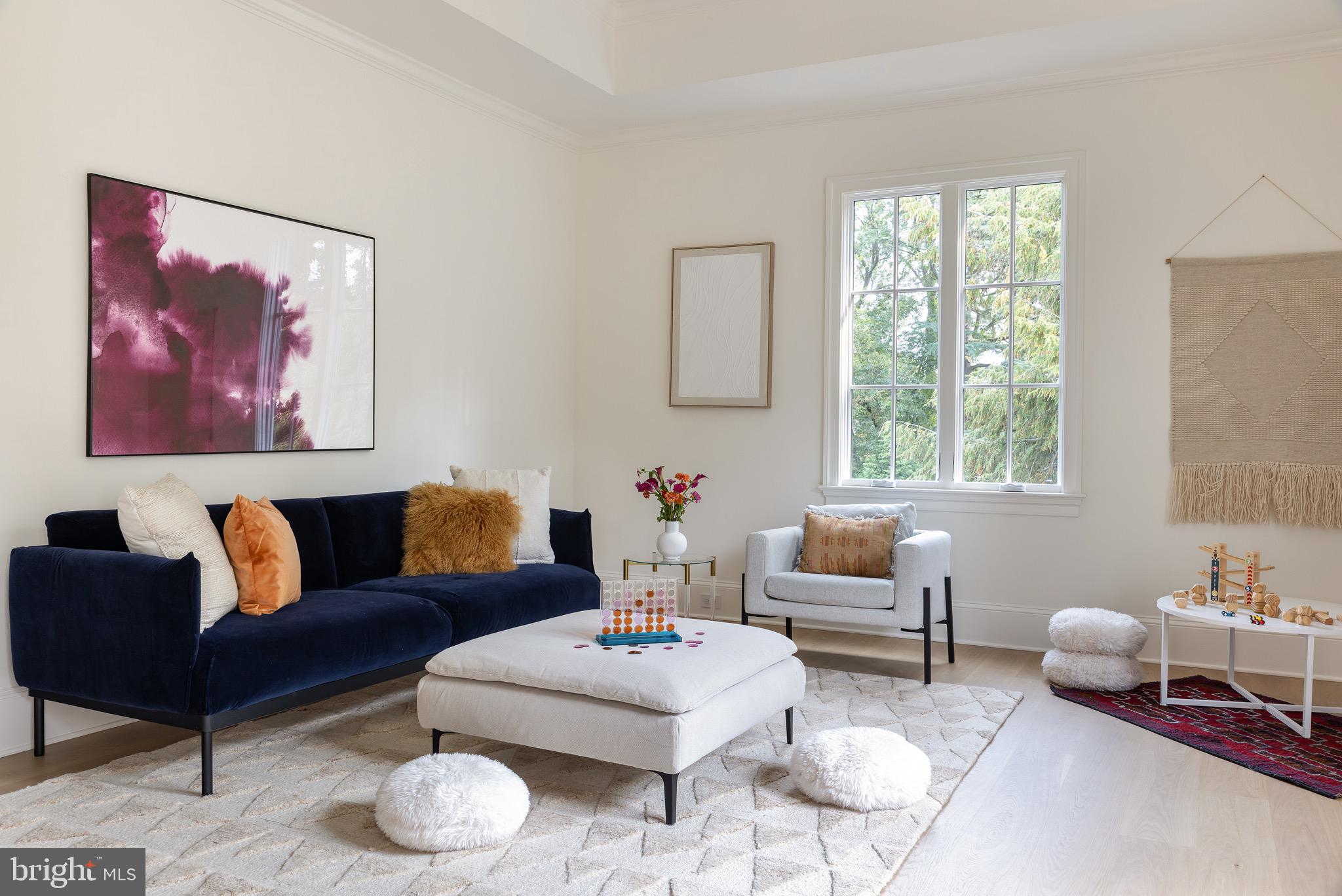 2934 Ellicott Terrace Northwest Washington, DC 20008 - Photo 35 of 55 a living room with furniture and a large window