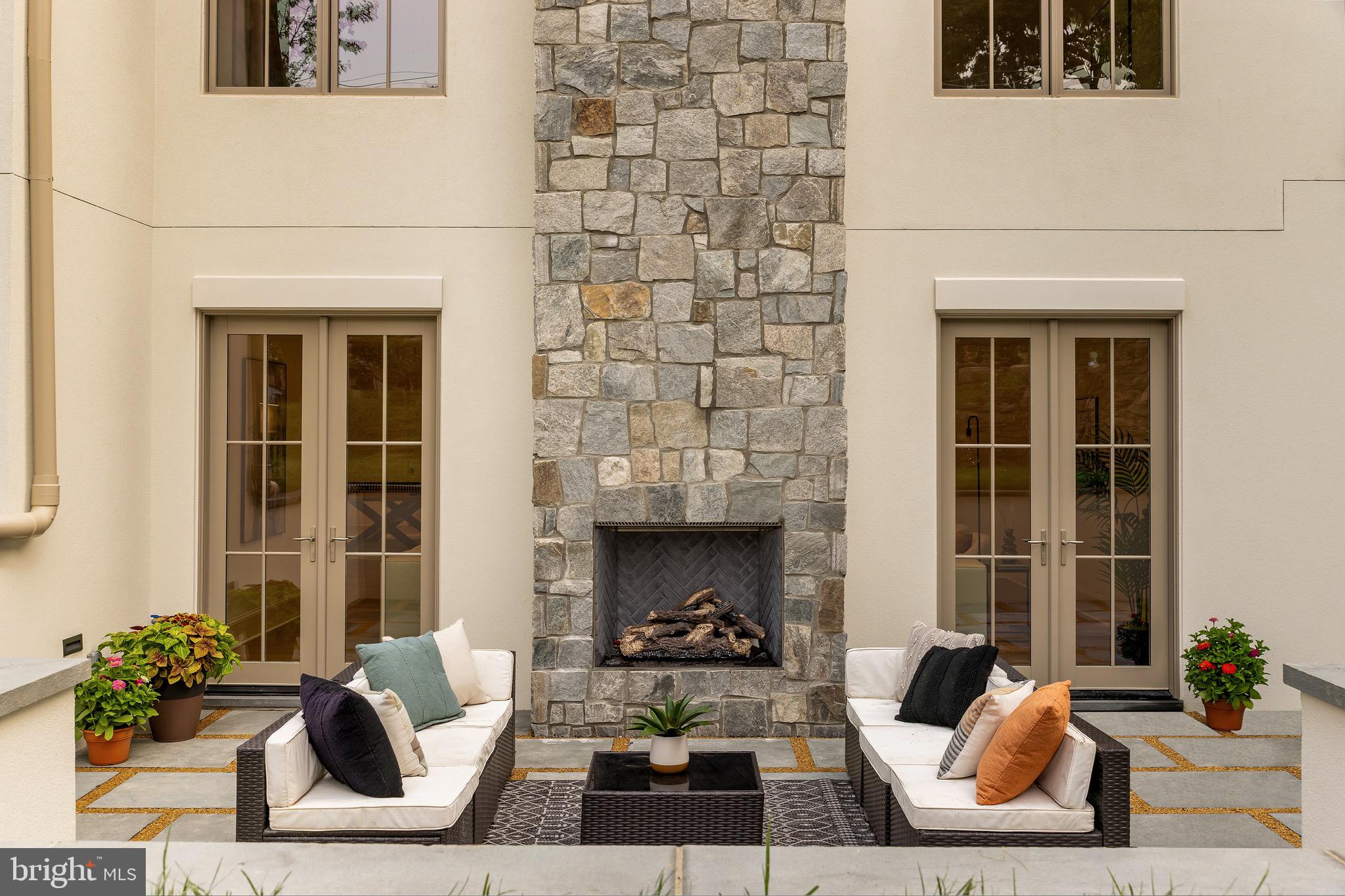 2934 Ellicott Terrace Northwest Washington, DC 20008 - Photo 50 of 55 a living room with furniture and a fireplace