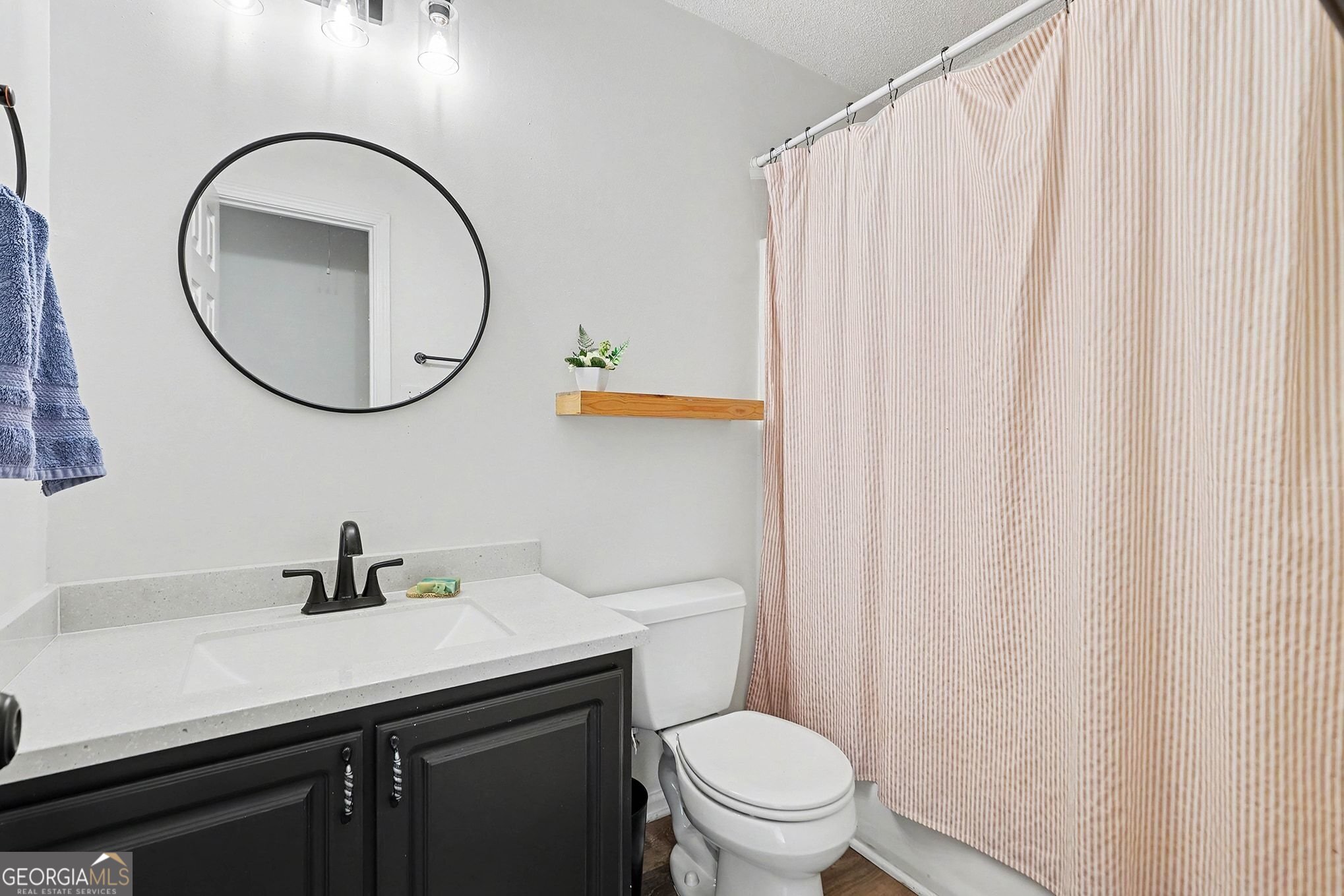 143 Pheasant Ridge Newnan, GA 30265 - Photo 20 of 27 a bathroom with a sink a toilet and a mirror