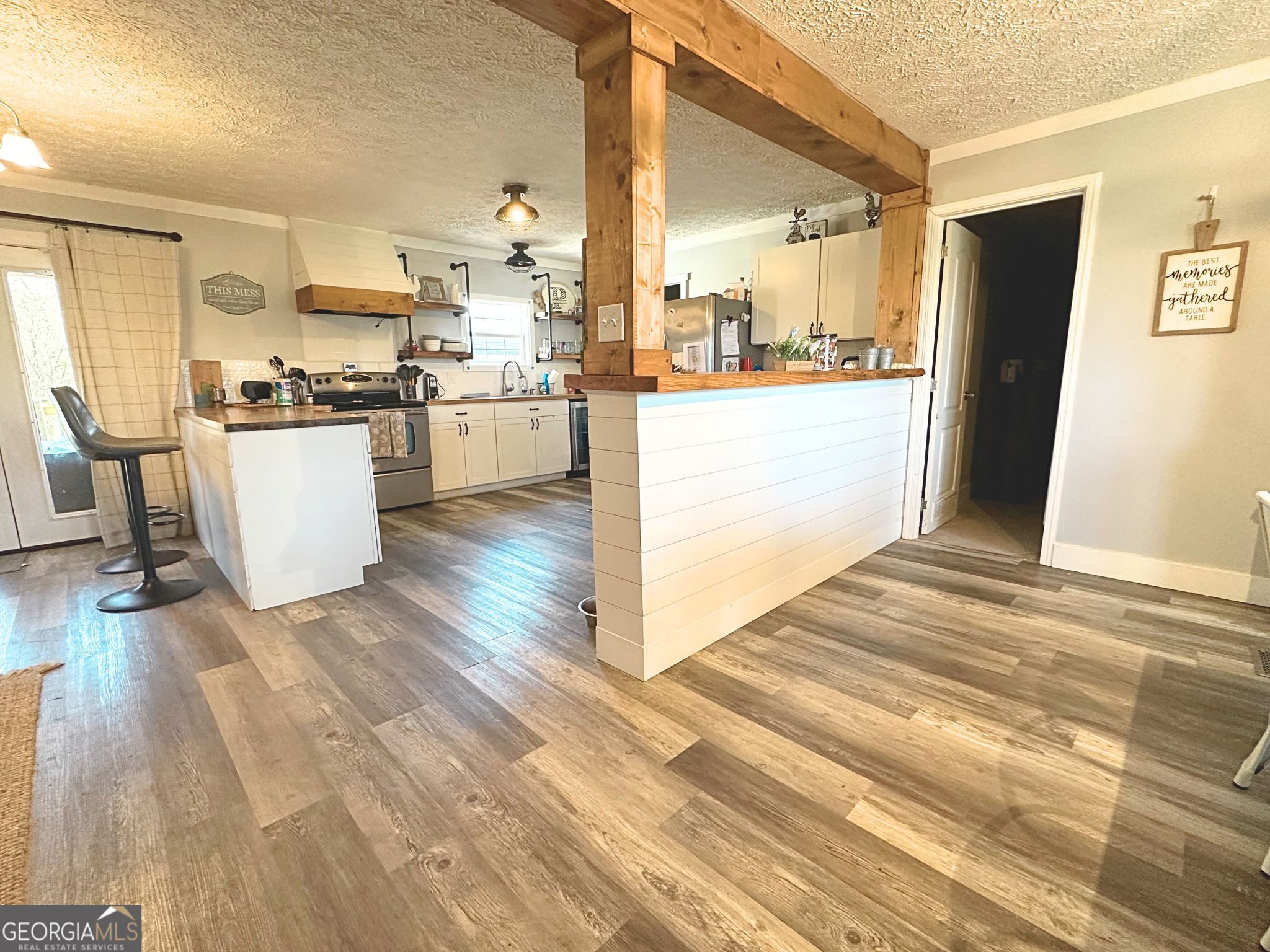 1391 Blue Springs Road Buckhead, GA 30625 - Photo 18 of 36 a view of kitchen with wooden floor
