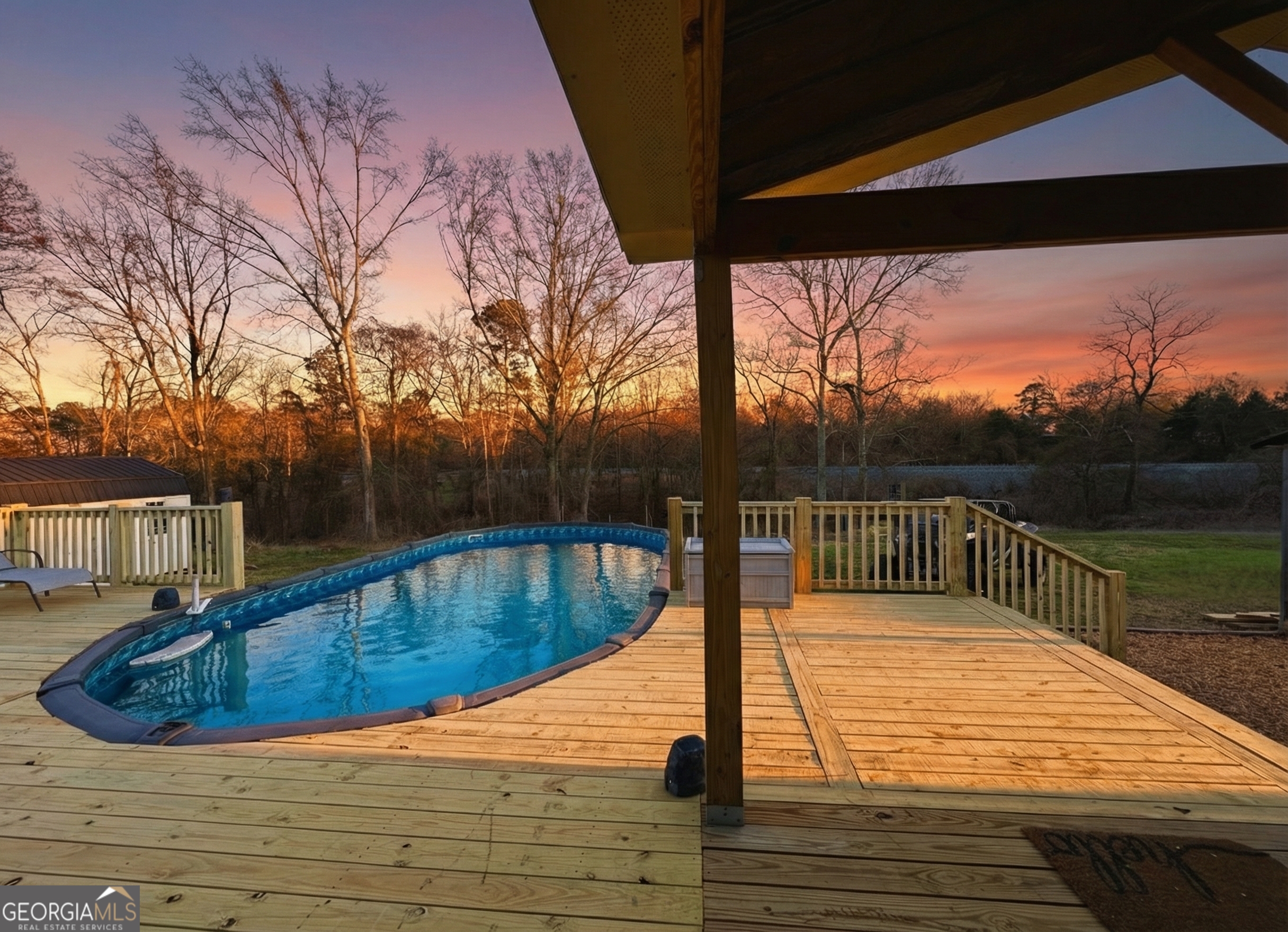 1391 Blue Springs Road Buckhead, GA 30625 - Photo 2 of 36 a view of balcony with wooden floor