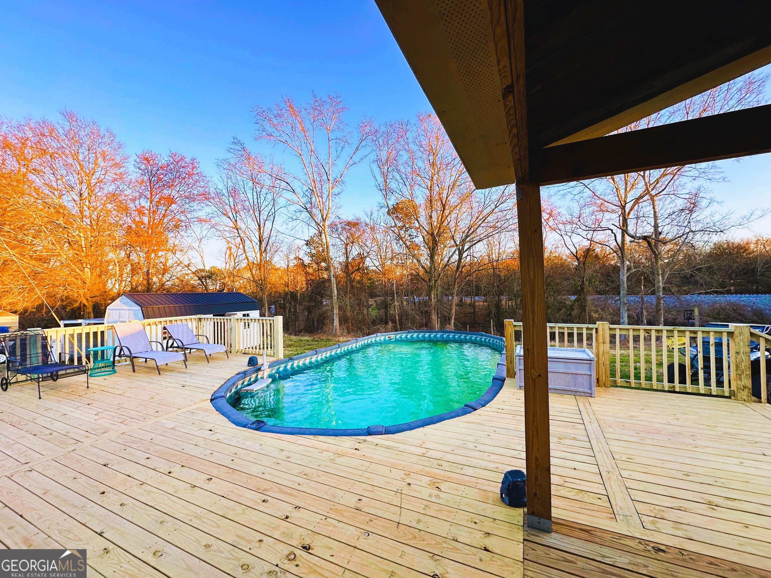 1391 Blue Springs Road Buckhead, GA 30625 - Photo 33 of 36 a view of swimming pool with seating space