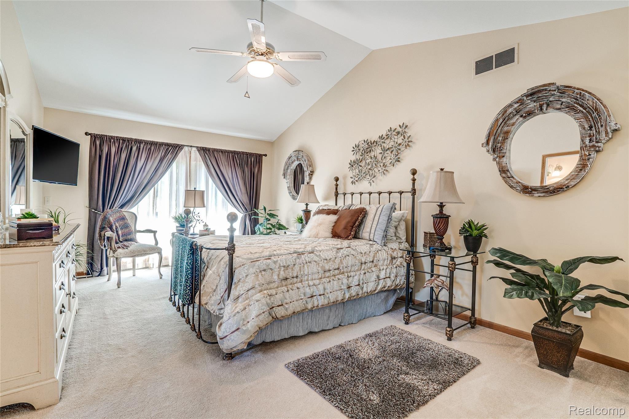 8249 Chambers Road Pinckney, MI 48169 - Photo 28 of 59 Master Bedroom with Doorwall