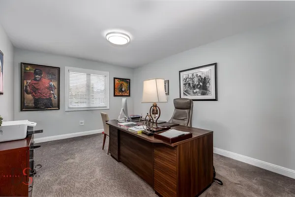 a room with furniture and window