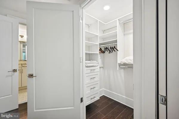 a view of walk in closet