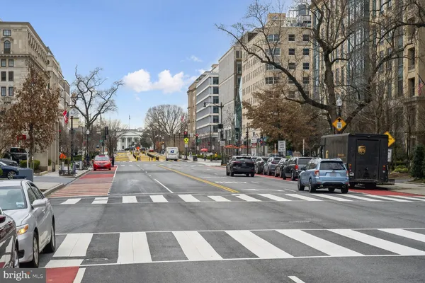 a view of city with tall buildings