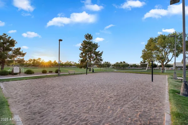 a view of a basketball court